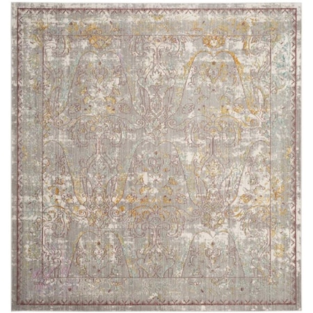 Safavieh 6 ft.-7 in. x 6 ft.-7 in. Mystique Power Loomed Square Area Rug Grey & Multi MYS925R-7SQ